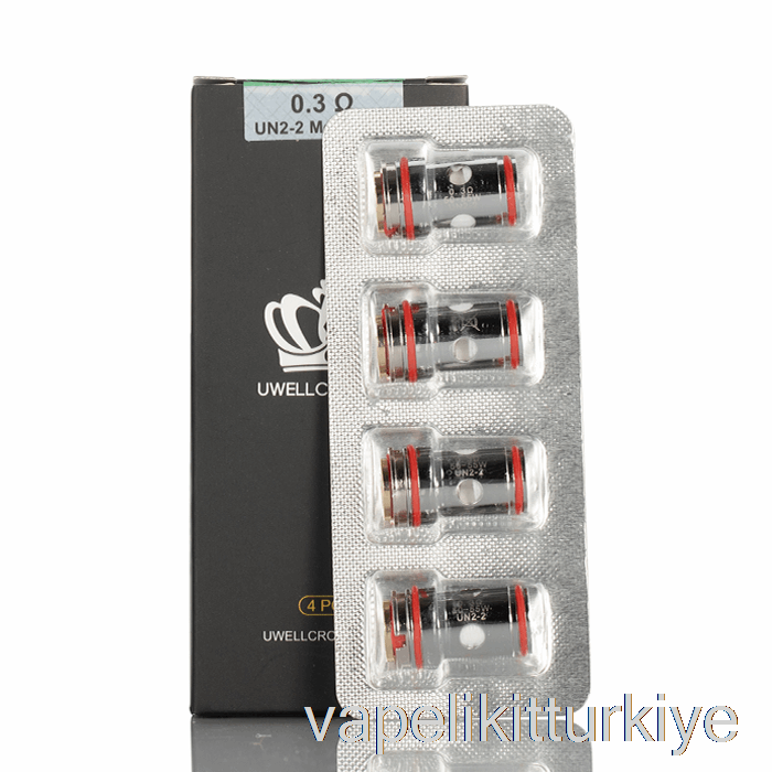 Vape Likit Uwell Taç 5 Yedek Bobin 0.3ohm Un2-2 çift örgü Bobinler